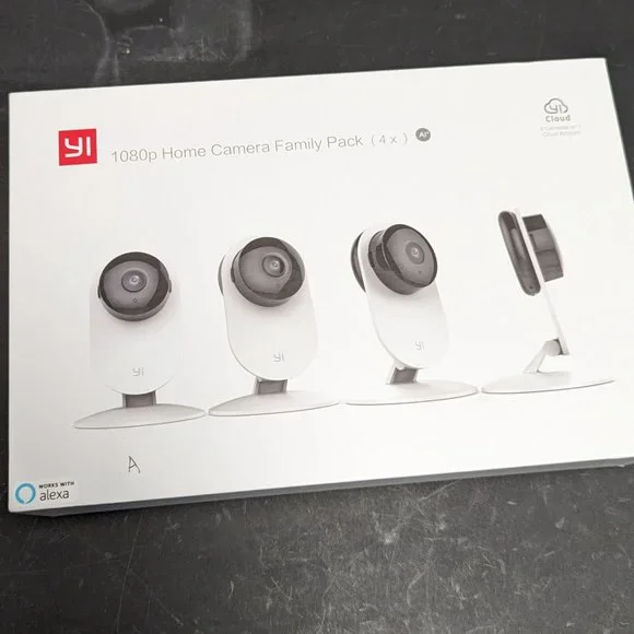 YI 4pc Security Home Camera 1080p 2.4G WiFi Night Vision 2-Way Audio - Picture 6 of 7